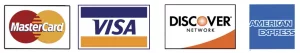 We accept Mastercard, Visa, Discover, AMEX